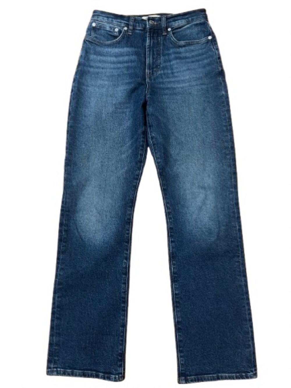 Madewell Straight Leg Jeans in Dark Blue Wash